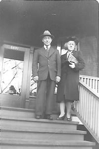 William Sr. and Mary Henning at home on South Wood Street, Chicago